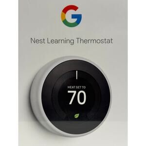 Google Nest Learning Thermostat 3rd Generation White New Sealed A0013 T3017US